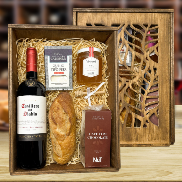 KIT VINHO VINHO CHILENO CASILERO DEL DIABLO