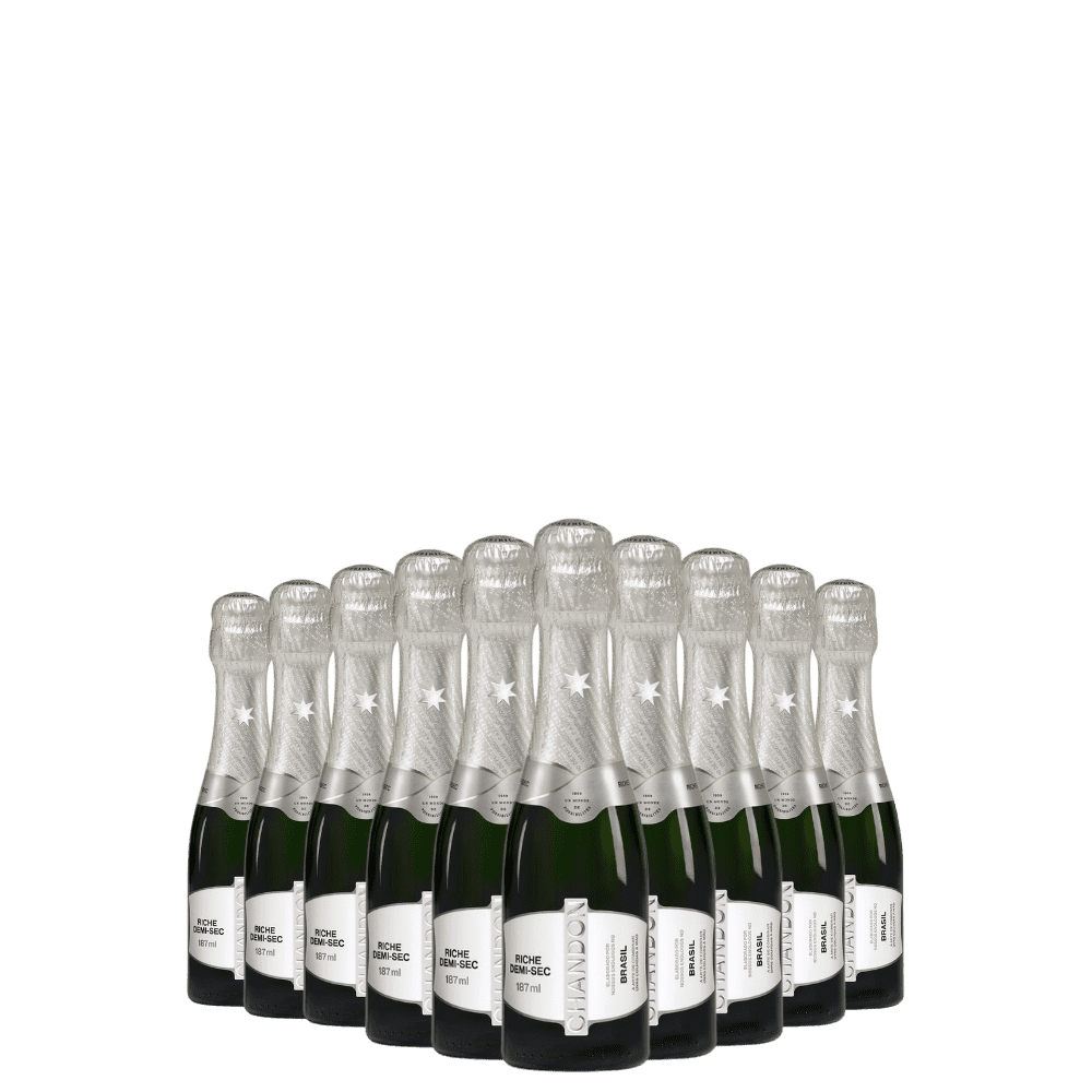 Kit 10 Espumantes – Baby Chandon Riche Demi-Sec