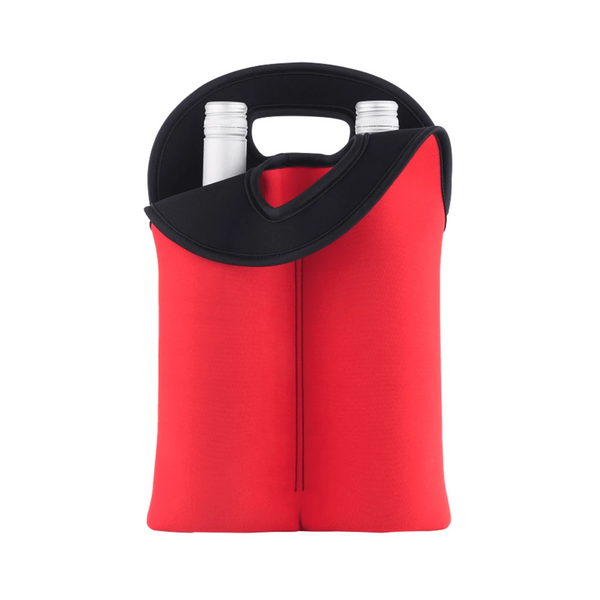 Porta Garrafa Neoprene Vermelho P / 2 Garrafas